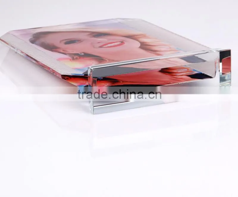 Sublimation crystal photo frame for heat press printing
