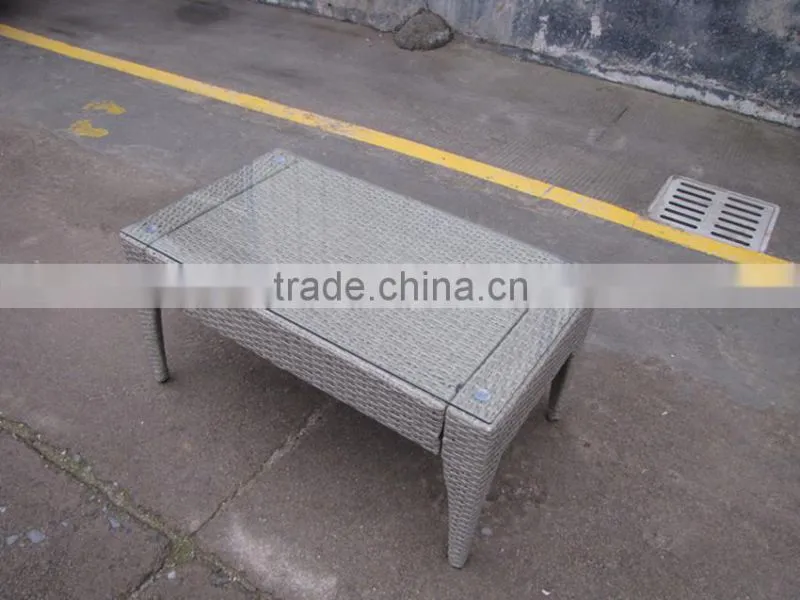 CLEAR ALUMINIUM WICKER GARDEN CHAIRS AND TABLES