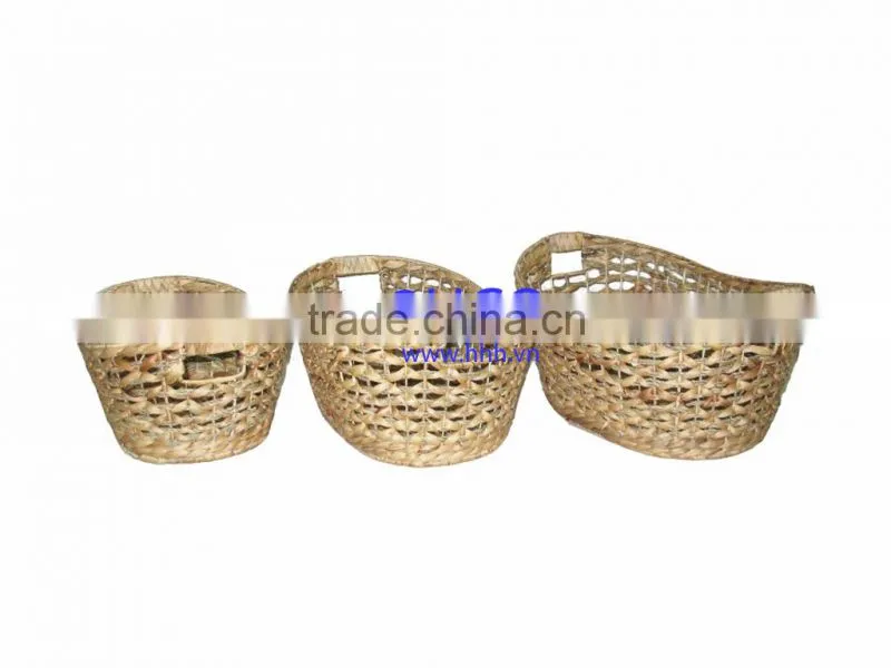 2015 New Product Water Hyacinth Basket for Home Decoration and Furniture