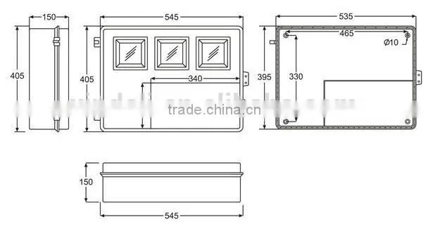 hot selling good quality electrical box XLBX-WA1~WA3 meter box