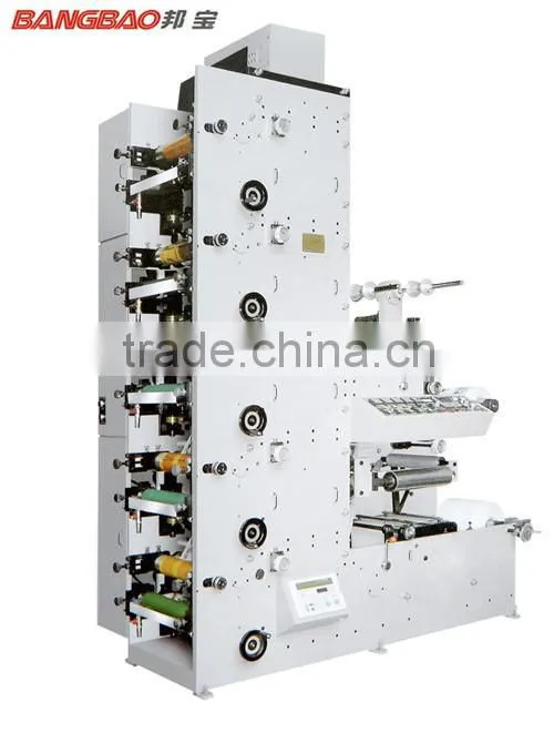 automatic label 5 colour flexo printing machine
