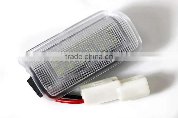 High quality ABS meterial led license plate light 12V number plate light for Toyota