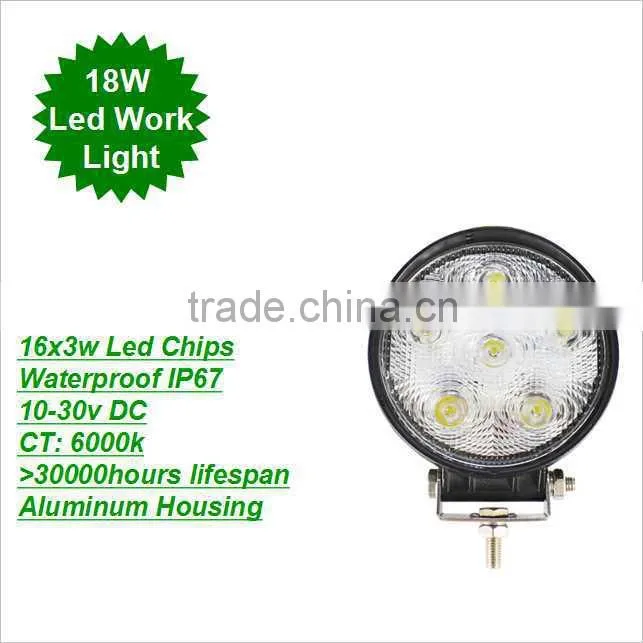 Led high power 15w, 18w, 24w, 27w, 48w automotive led work light