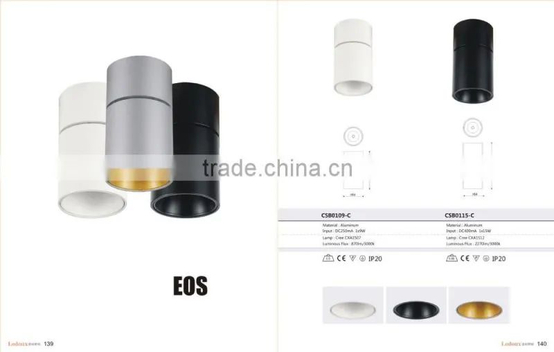 Fashion Mordern adjustable led rotating spotlight