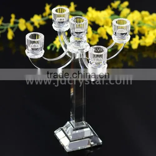 Decoration Crystal Candlesticks Tall Black Crystal Candlesticks