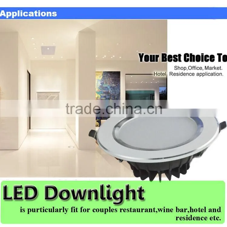 2015 new LED Downlight 650lm warm white pure white for choose