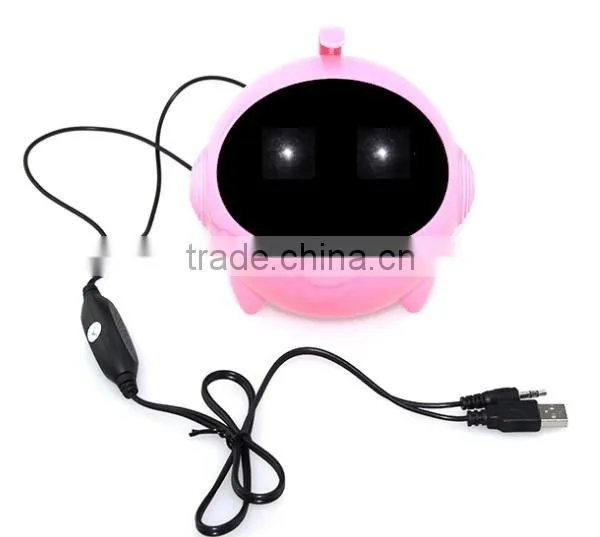 Hot Luminous desktop notebook USB computer speakers 2.0 astronauts mini live sound subwoofer sound