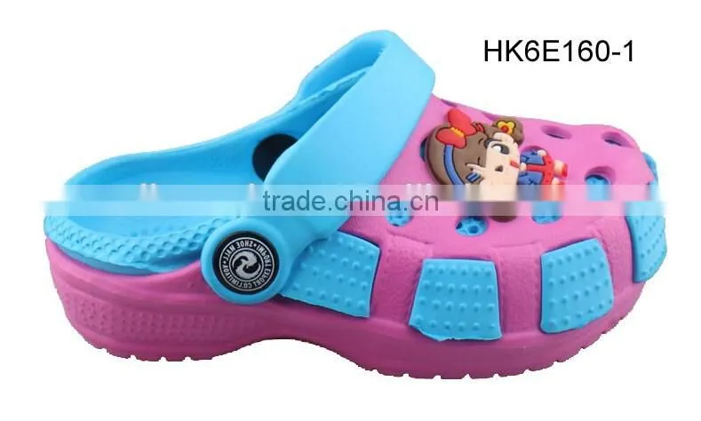 2016 Double layer colorful printing upper Kids clogs, Anti Skiding Dots clogs