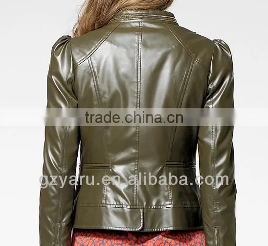 Ladies Fancy Leather Jacket 2014