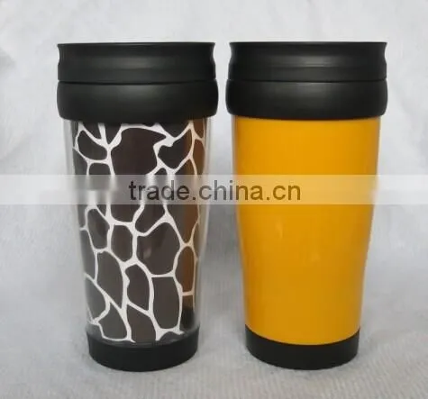 Double wall plastic cup bottle plastic