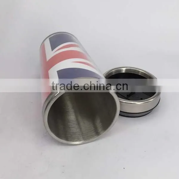 new plastic double wall inner and outer stainless steel mug