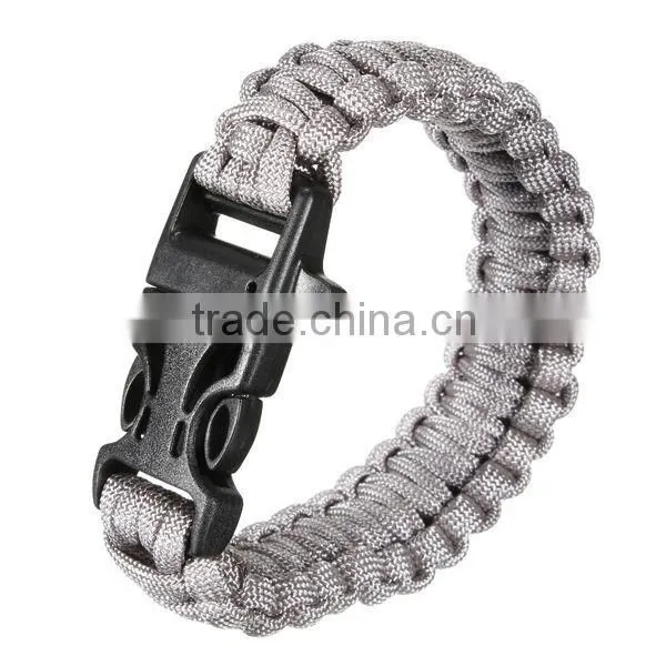 Metal ParaCord Survival Bracelet