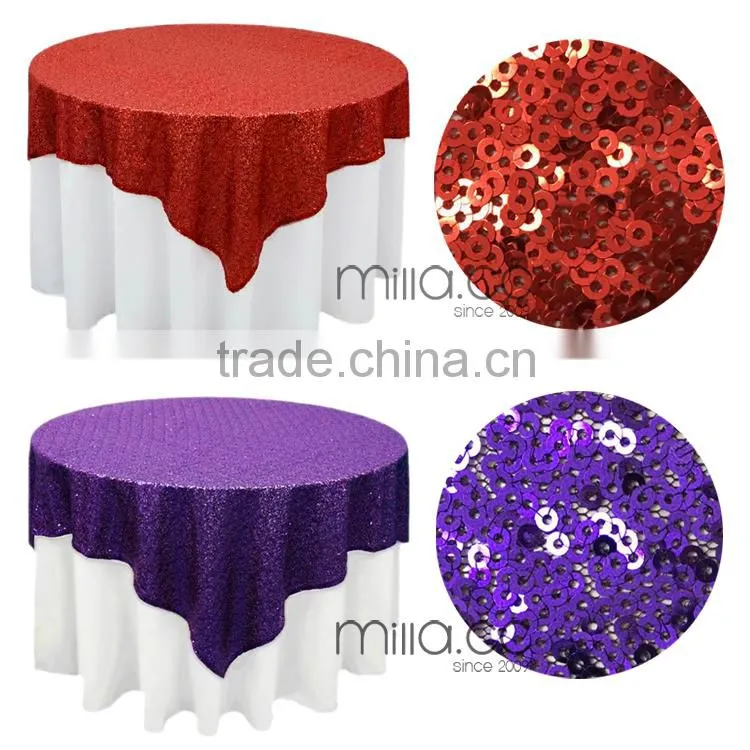 Sequin table cloth gold sequin table overlay