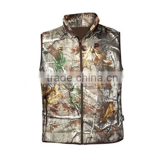 Men's battery heated hunting camouflage clothing