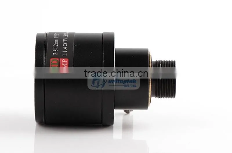 M12 Mount F1.4 3.0Megpixel Fixed Iris Lens With 2.8-12mm Manual Zoom