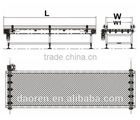 Factory Customized Stainless steel frame modular belt conveyor line