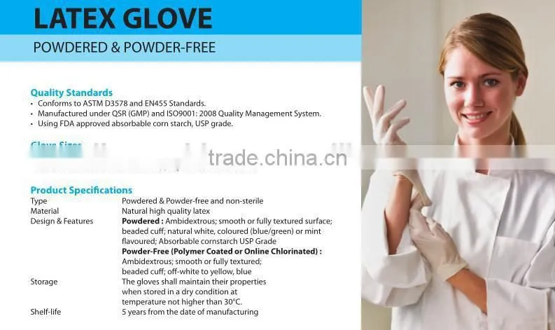 Disposable Wholesale Latex Exam Gloves