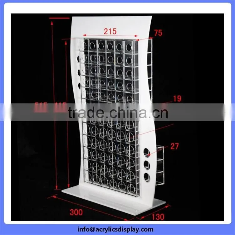Cheaper top sell acrylic skin care makeup display