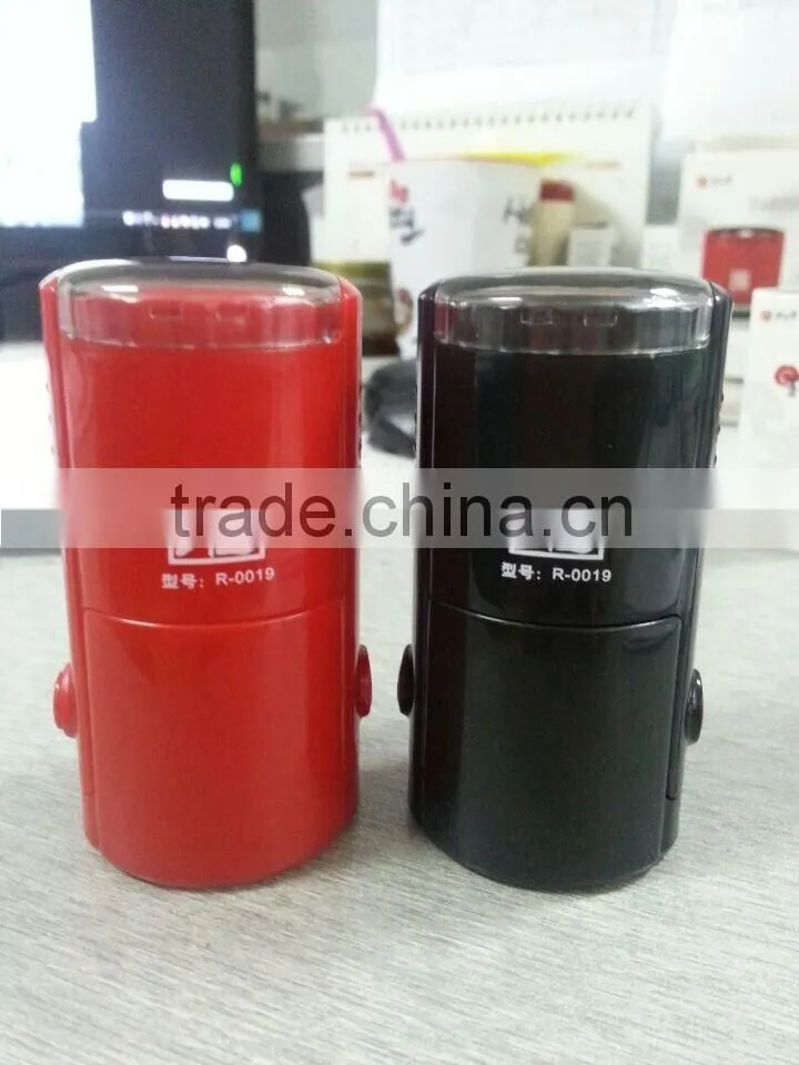 China Stamping Maker Epress 19mm Round Self inking Stamps Round customised case and blank case available