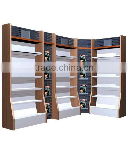 different disks display shelf