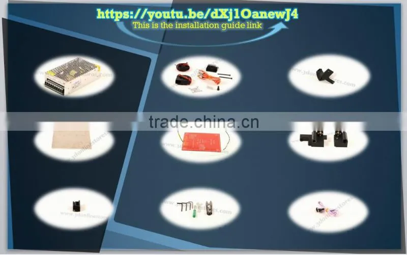 High Quality Precision Reprap Prusa i3 DIY 3d Printer kit (with 1 Roll Filament 8GB SD card,LCD)7 Material size 225*225*200mm