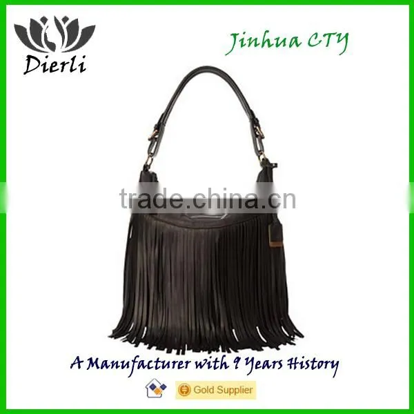 Fringe Tassel Handbags Shoulder Bag Big Size for Ladies