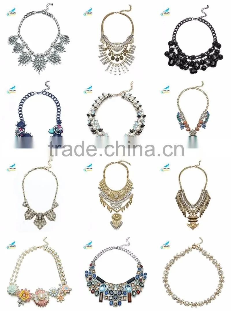 Fashion big choker maxi necklace jewelry wholesale 2016
