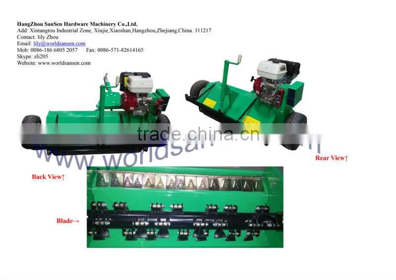 ATV Flail Mower with engine Loncin 15hp el.start