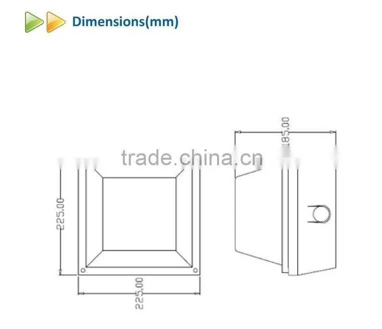 Hot sale DLC approved high brightness 40W Retrofit LED Canopy Light