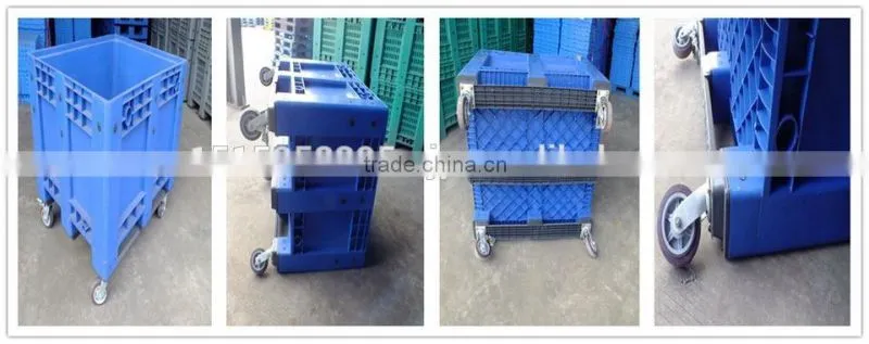 600 Litre plastic pallet box, plastic material pallet container with lid