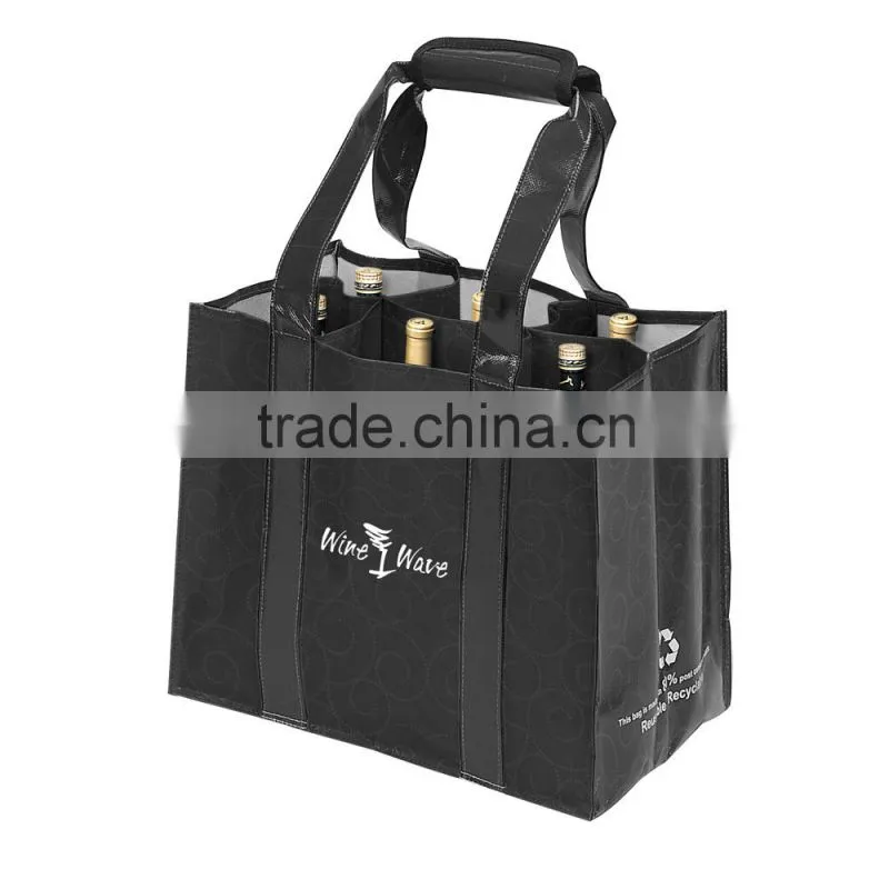 jute wine cooler bag and pvc wine cooler bag