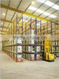 Heavy duty warehouse VNA very narrow aisle rack