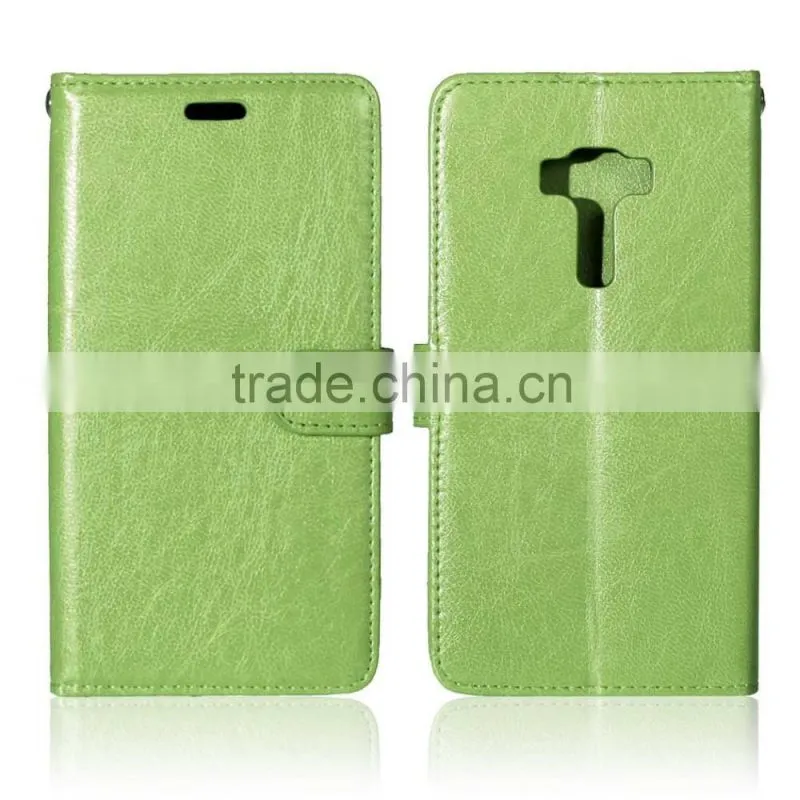 Cell Phone PU Leather Flip Card-slot Case for ASUS ZenFone 3 ZE552KL 5.5
