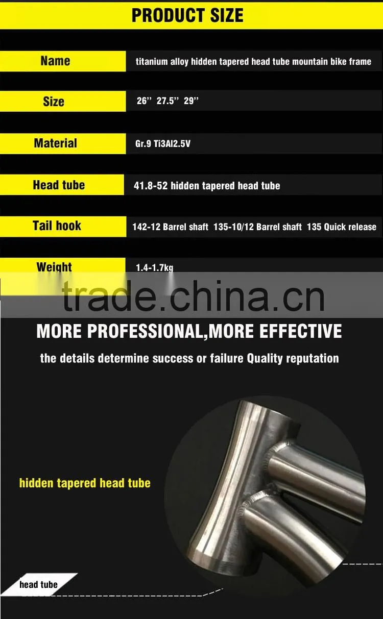 full suspension titanium mountain bike frame