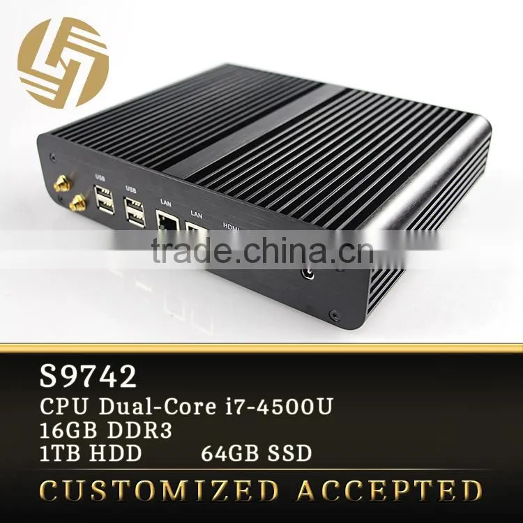 High Configuration Mini PC I7 16G RAM 1TB Dual Lan Computer