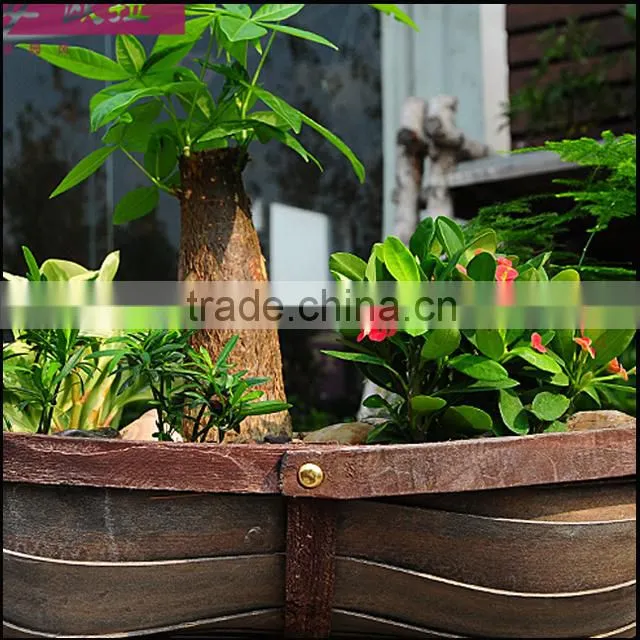 watermelon shape decorative woodchip basket