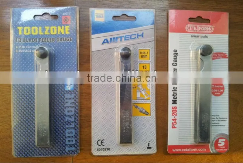 professional stainless steel feeler gauges