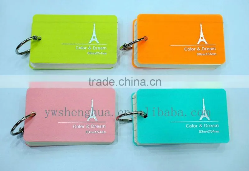 hot Sale paper note book / high quality fashion handmade clear book/data book