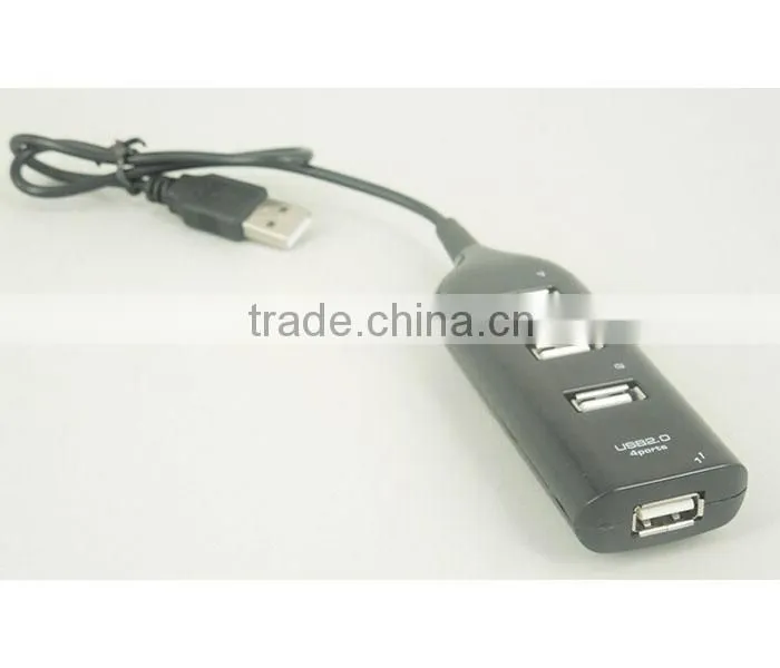 New High Speed 4-Port Splitter USB 2.0 Hub powered Adapter For PC Laptop Notebook