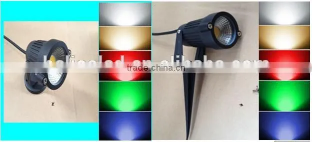 ce rohs 12v/110v/220v ip65 waterproof 3w led garden spike light