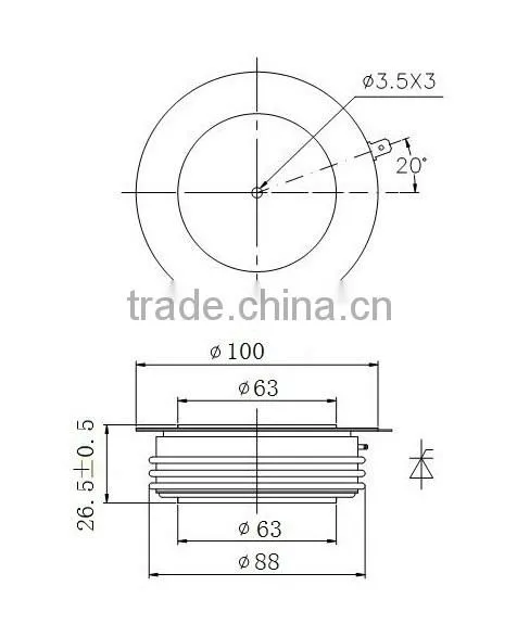 phase control thyristor KP2500(400-1000V)