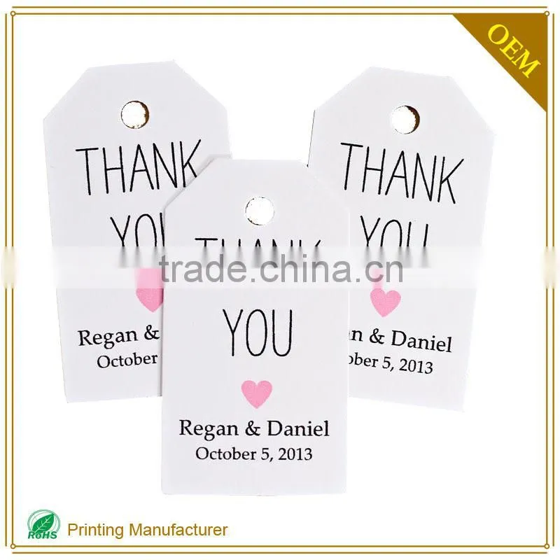 Custom Printed Folded Necklace Hanging Card Holder With Logo Print