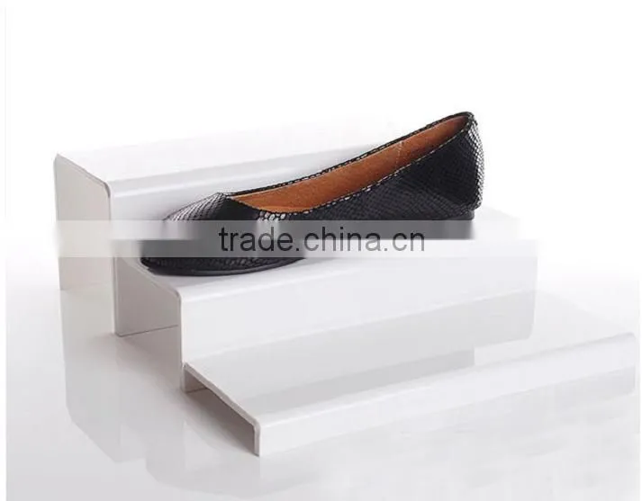 3 layer acrylic shoe display stand/holder