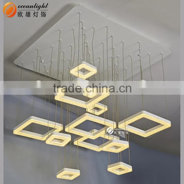 Crystal Sand Pendant Lamp Lampadari Modern Acrylic Light OXD9065-6C