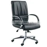 Ergonomic Swivel/Tilt White Chair Leather with Wheels