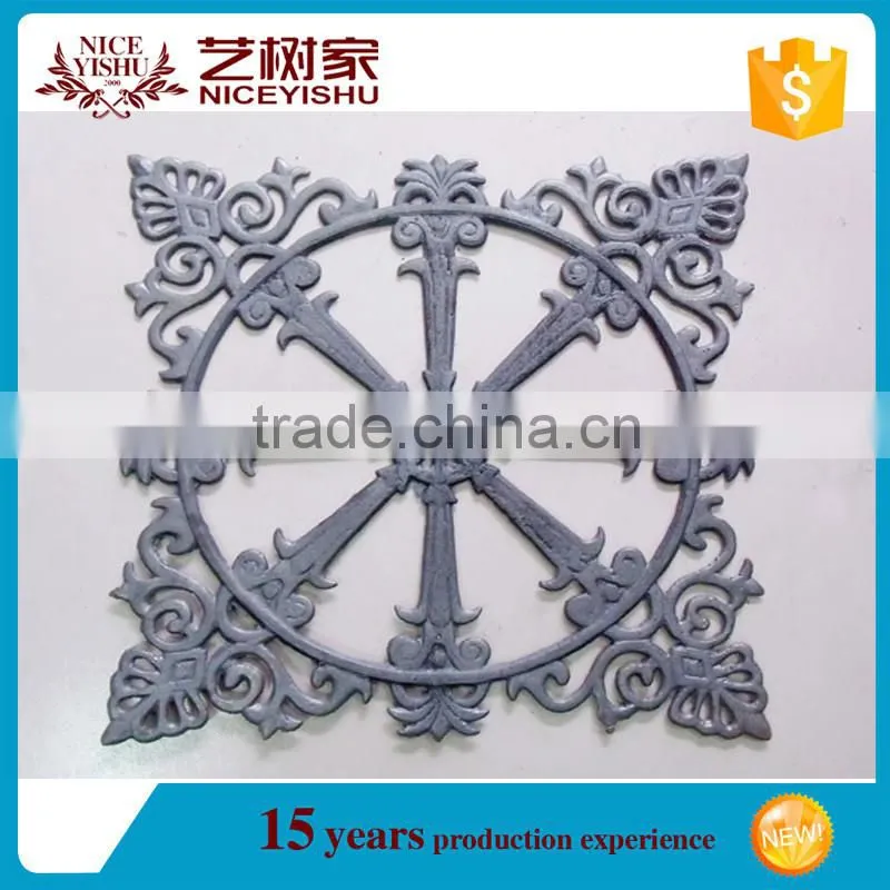 Elegant and beautiful cast iron metal fence ornaments for gate fence decorative