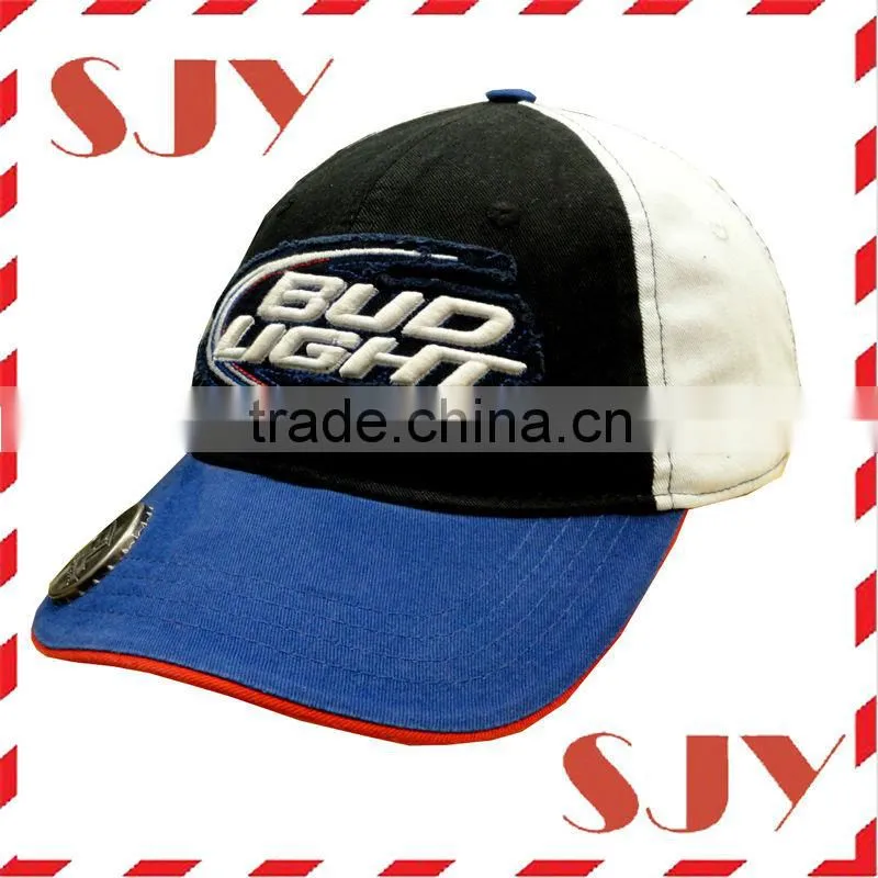 Washed cotton mesh sports bottle opener brand cap