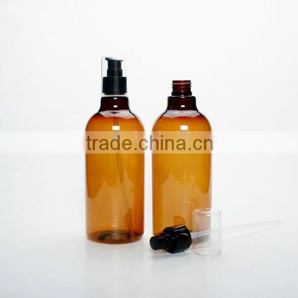 Treatment pump PET 500ml Brown Clear