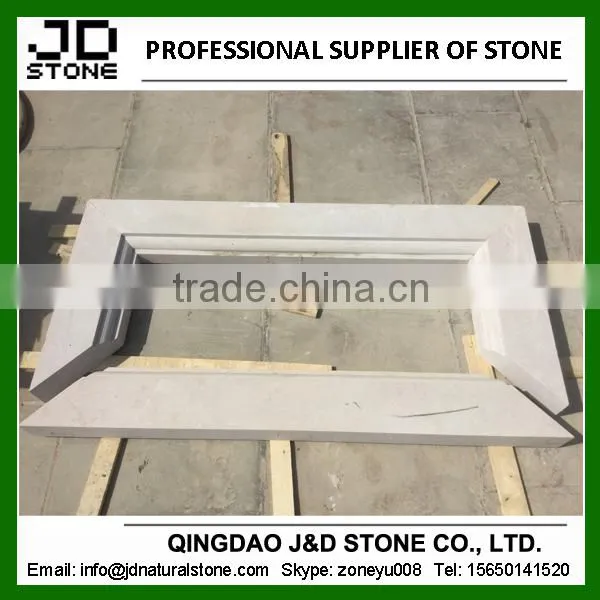 bush-hammered white sandstone paver