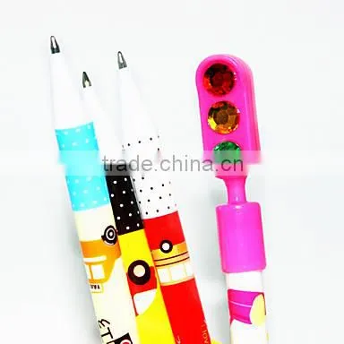 Traffic Light Rhinestone Cheap Ballpoint Pen Manufacturer